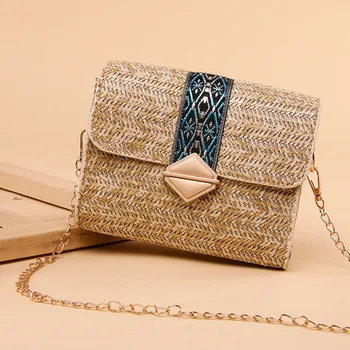 Small Crossbody Bags for Women Mini Straw Shoulder Bag with Chain Ladies Summer Flap Beach Pack Bohemia Fashion Side Package
Small Crossbody Bags for Women Mini Straw Shoulder Bag with Chain Ladies Summer Flap Beach Pack Bohemia Fashion Side Package