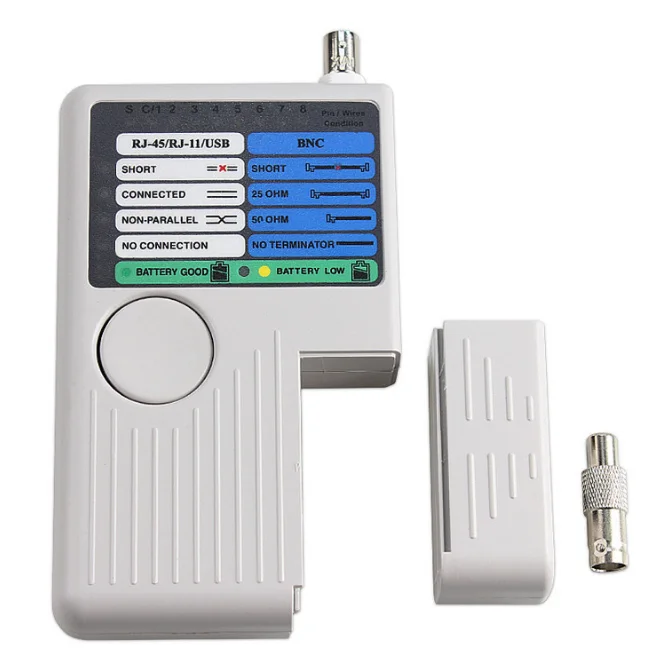 Multi-Function Tester Four-in-One Cable Tester Telephone Line Network Cable BNC Coaxial Cable USB Cable Tester
Multi-Function Tester Four-in-One Cable Tester Telephone Line Network Cable BNC Coaxial Cable USB Cable Tester