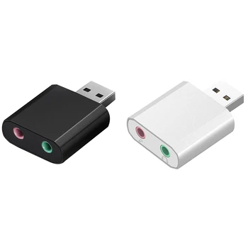 External Stereo Audio Sound Card USB to 3.5mm Jack Aux Headset Adapter for Speaker PC Mic Laptop,Black
External Stereo Audio Sound Card USB to 3.5mm Jack Aux Headset Adapter for Speaker PC Mic Laptop,Black