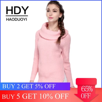 HDY Haoduoyi Apparel Solid Color Sweet Women Sweater Scarf Collar Full Sleeve Knitted OL Lady Tops Loose Casual Female Pullovers
HDY Haoduoyi Apparel Solid Color Sweet Women Sweater Scarf Collar Full Sleeve Knitted OL Lady Tops Loose Casual Female Pullovers