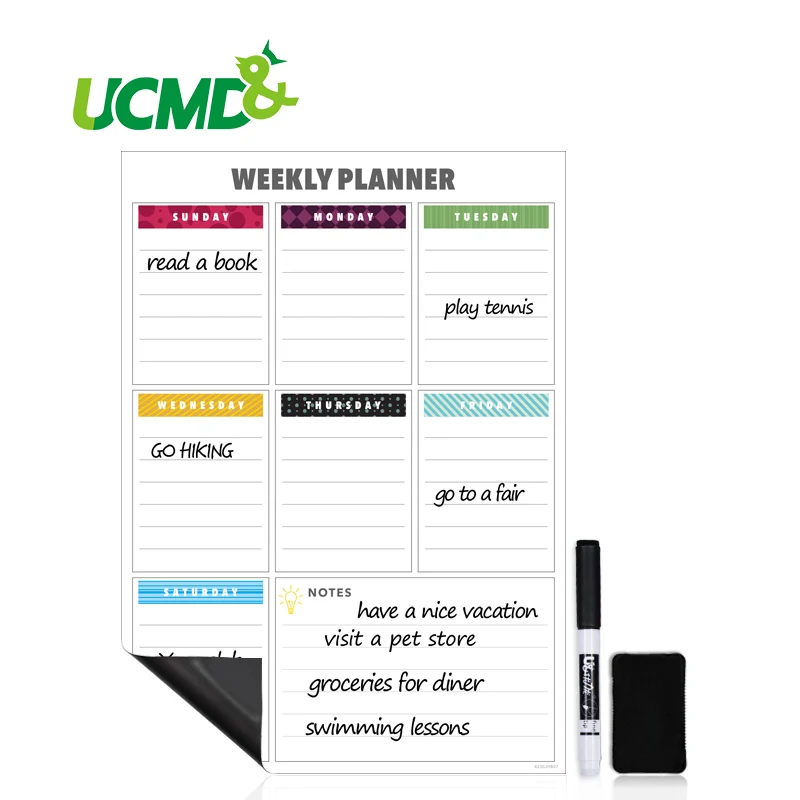 42*30cm Weekly Planner Magnetic Whiteboard Office school Calendar Sticker Eraseable Refrigerator Writing Drawing Message Board
42*30cm Weekly Planner Magnetic Whiteboard Office school Calendar Sticker Eraseable Refrigerator Writing Drawing Message Board