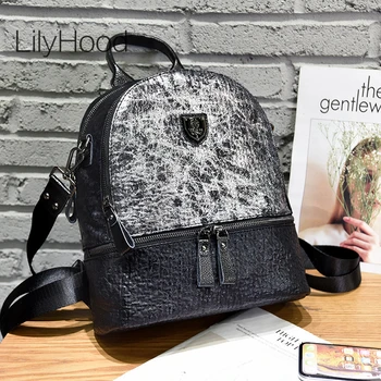 Teenager Artificial Leather Casual Backpack Female Youth Quality PU Leather Leisure Black School Book Knapsack Bag for Student
Teenager Artificial Leather Casual Backpack Female Youth Quality PU Leather Leisure Black School Book Knapsack Bag for Student