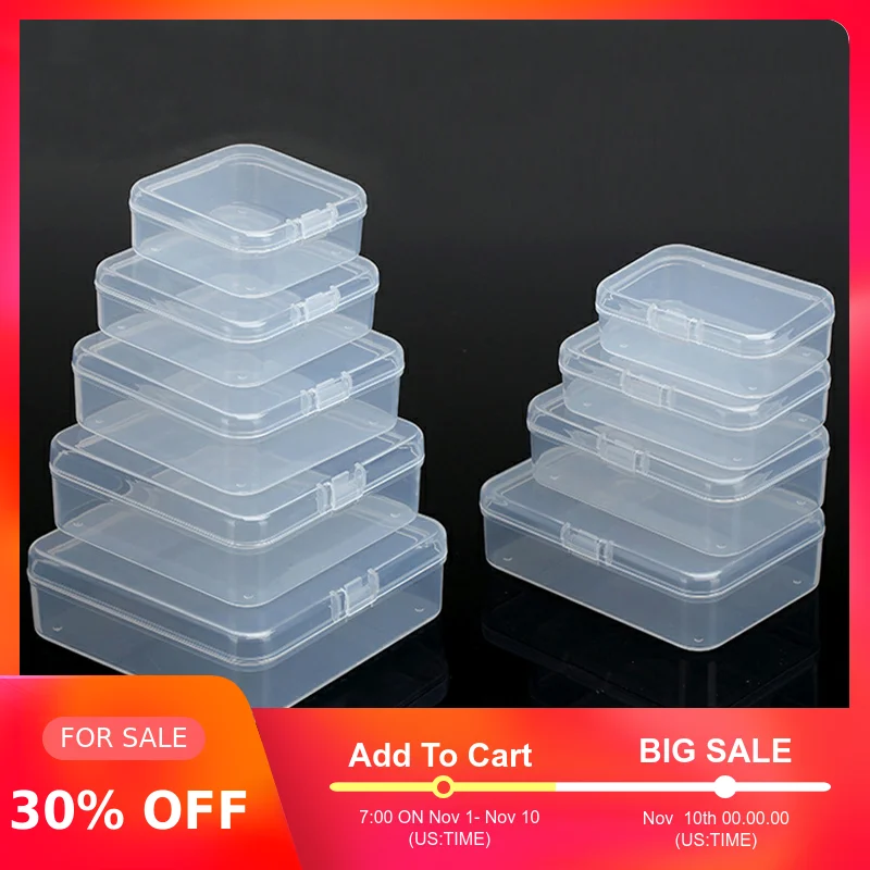 DINIWELL PP Transparent Plastic Storage Box For Small Component Jewelry Tool Box Bead Pills Organizer Nail Art Tip Case Storage
DINIWELL PP Transparent Plastic Storage Box For Small Component Jewelry Tool Box Bead Pills Organizer Nail Art Tip Case Storage