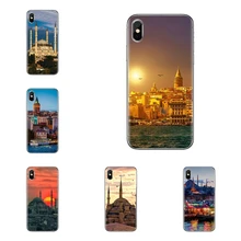 Para Oneplus 3T 5T 6T Nokia 2 3 5 6 8 9 230, 3310, 2,1, 3,1, 5,1 7 Plus 2017 Pastel 2018 Vista de noche escena Turquía ciudad TPU caso cubre(China)