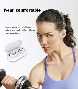 Bluetooth Earphone TWS Mini Wireless Bluetooth 5.0 Earphone Stereo Earbud Headset With Charging Box Mic For iPhone Android
Bluetooth Earphone TWS Mini Wireless Bluetooth 5.0 Earphone Stereo Earbud Headset With Charging Box Mic For iPhone Android