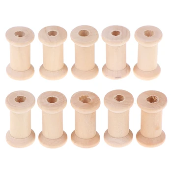 10Pcs Wooden Bobbins Spools Reels Vintage Style Organizer For Sewing Ribbons Twine Wood Crafts Tools Thread Wire Tools
10Pcs Wooden Bobbins Spools Reels Vintage Style Organizer For Sewing Ribbons Twine Wood Crafts Tools Thread Wire Tools