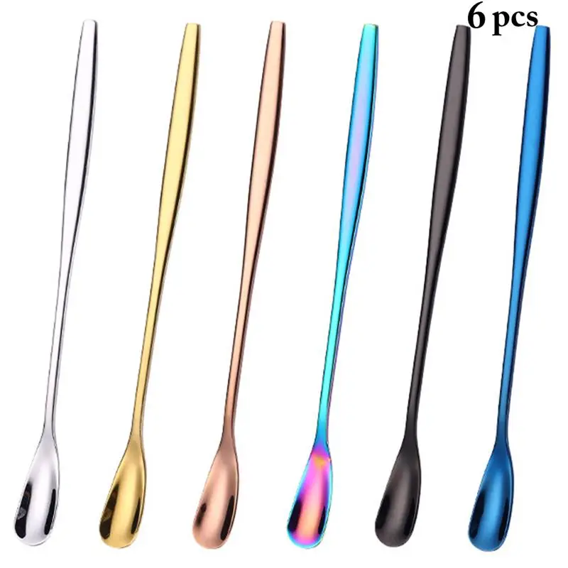 5pcs Long Handled Stainless Steel Coffee Spoon Ice Cream Dessert Tea Spoon For Picnic Kitchen Accessories
5pcs Long Handled Stainless Steel Coffee Spoon Ice Cream Dessert Tea Spoon For Picnic Kitchen Accessories