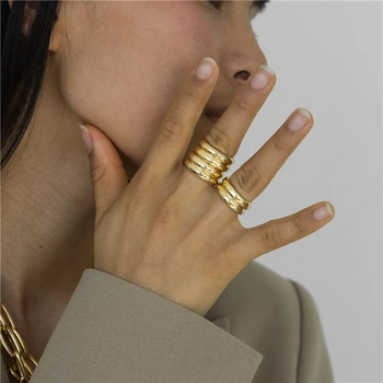 Timeless Wonder Titanium Geo Stackable Statement Rings Women Stainless Steel Jewelry Punk Boho Designer Top Ins Trendy Lady 4244
Timeless Wonder Titanium Geo Stackable Statement Rings Women Stainless Steel Jewelry Punk Boho Designer Top Ins Trendy Lady 4244