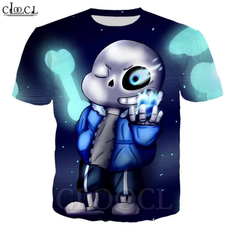 Новинка футболка CLOOCL с 3D принтом игры Undertale мужская и женская модная уличная