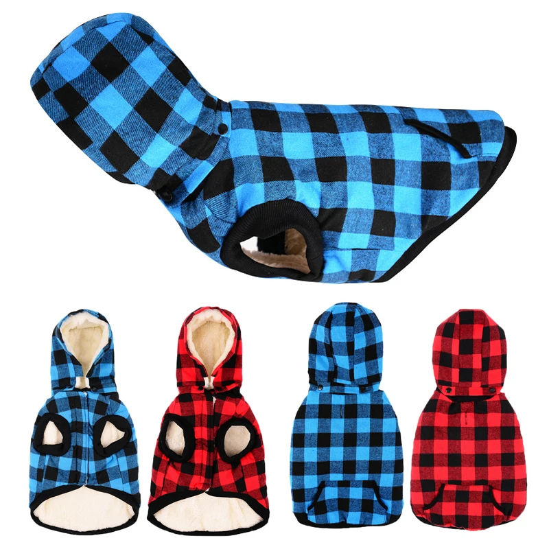 Thicken Dog Vest For Medium Large Dogs Winter Dog Hoodies Warm Flannel Big Dog Clothes Plaid Pet Jacket Dogs Labrador Clothing
Thicken Dog Vest For Medium Large Dogs Winter Dog Hoodies Warm Flannel Big Dog Clothes Plaid Pet Jacket Dogs Labrador Clothing