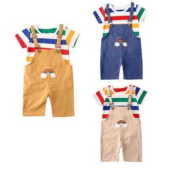 Summer Rainbow Clothes Fashion Kids Baby Boy Girl Cotton Colorful T shirt Tops Dungarees Jumpsuit 6M-4YPants Outfit Clothing
Summer Rainbow Clothes Fashion Kids Baby Boy Girl Cotton Colorful T shirt Tops Dungarees Jumpsuit 6M-4YPants Outfit Clothing