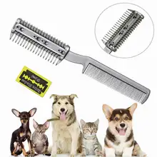 Manual Hair Razor with Comb for Pet Dual-end Hair Trimmer Styler Hair Cutting Comb for Dogs Cats, with 2 Blades Fast delivery
Manual Hair Razor with Comb for Pet Dual-end Hair Trimmer Styler Hair Cutting Comb for Dogs Cats, with 2 Blades Fast delivery
