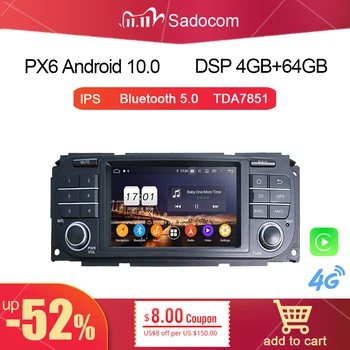 PX6 DSP 2 din Android 10.0 4GB RAM 64GB Car DVD Player autoradio For Jeep Liberty Sebring Grand Cherokee Wrangler Chrysler 300M
PX6 DSP 2 din Android 10.0 4GB RAM 64GB Car DVD Player autoradio For Jeep Liberty Sebring Grand Cherokee Wrangler Chrysler 300M