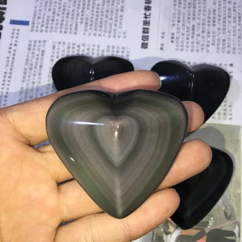 Natural rainbow eye Obsidian heart-shaped love ornament heart-shaped play home decoration original stone
Natural rainbow eye Obsidian heart-shaped love ornament heart-shaped play home decoration original stone