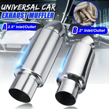 2pcs 50mm/63mm Car Exhaust Muffler Pipe Resonator 2"/2.5" Exhaust Tip Silencer Tail Tubes Stainless Steel
2pcs 50mm/63mm Car Exhaust Muffler Pipe Resonator 2"/2.5" Exhaust Tip Silencer Tail Tubes Stainless Steel