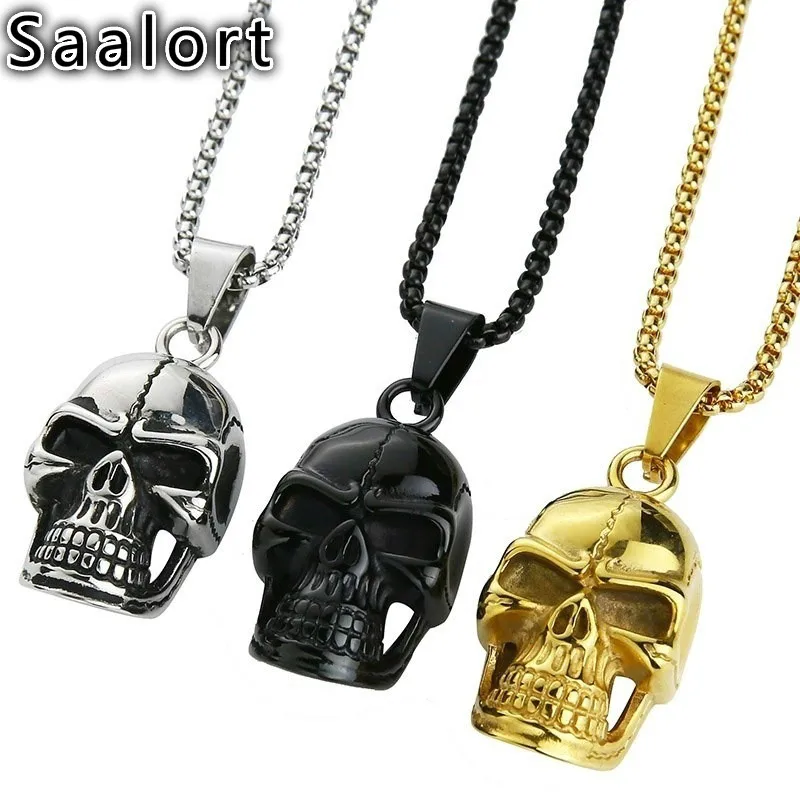 Retro Skull Pendant Necklace Hip Hop Chain Punk Style Male Accessory Unisex Jewelry Birthday Gift for Women Men Dropshipping
Retro Skull Pendant Necklace Hip Hop Chain Punk Style Male Accessory Unisex Jewelry Birthday Gift for Women Men Dropshipping