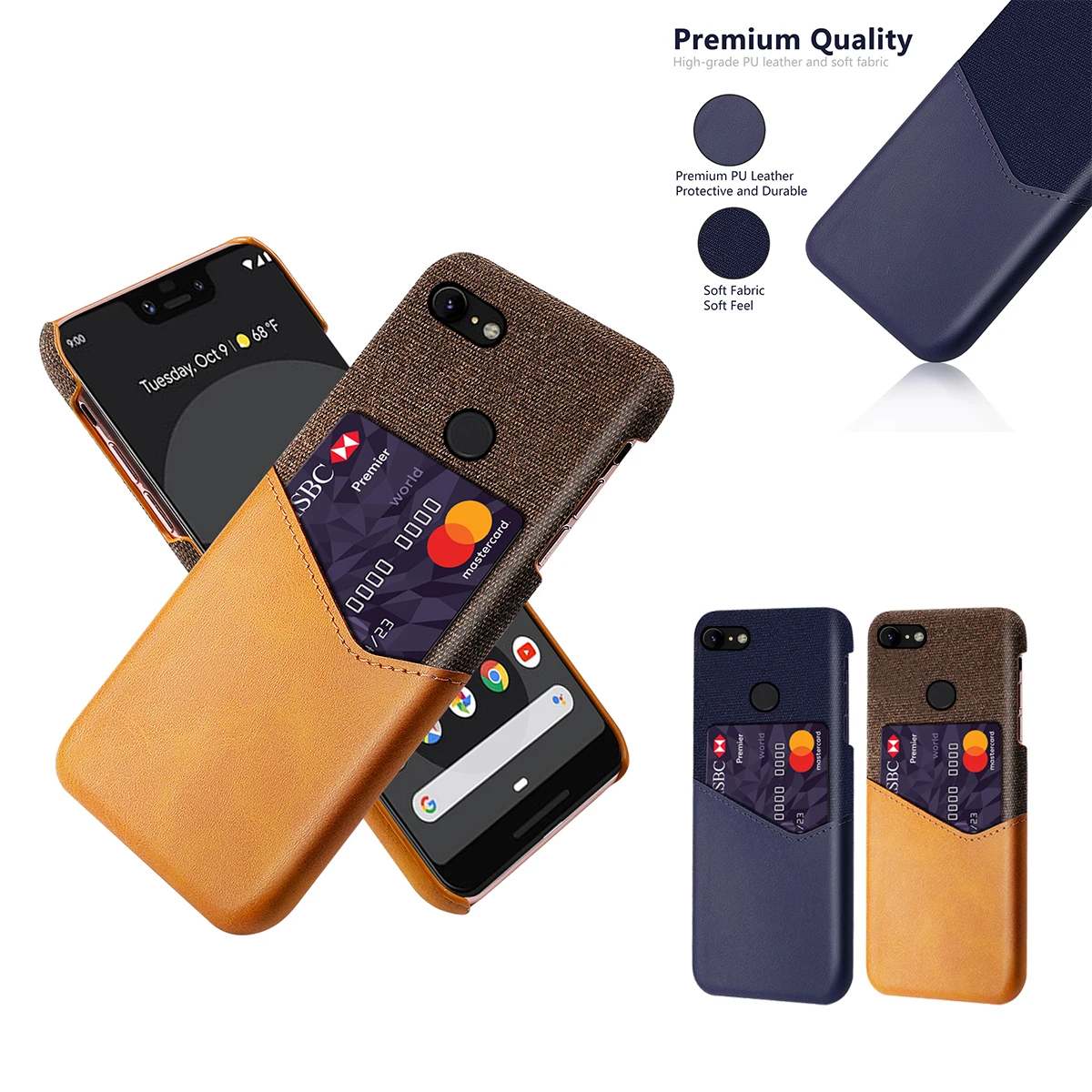 For Google Pixel 2/2 XL/3/3 XL Back Case Calf Grain Leather PC Wallet Phone Case with Card Slots Anti-Scratch Protective Cover
For Google Pixel 2/2 XL/3/3 XL Back Case Calf Grain Leather PC Wallet Phone Case with Card Slots Anti-Scratch Protective Cover