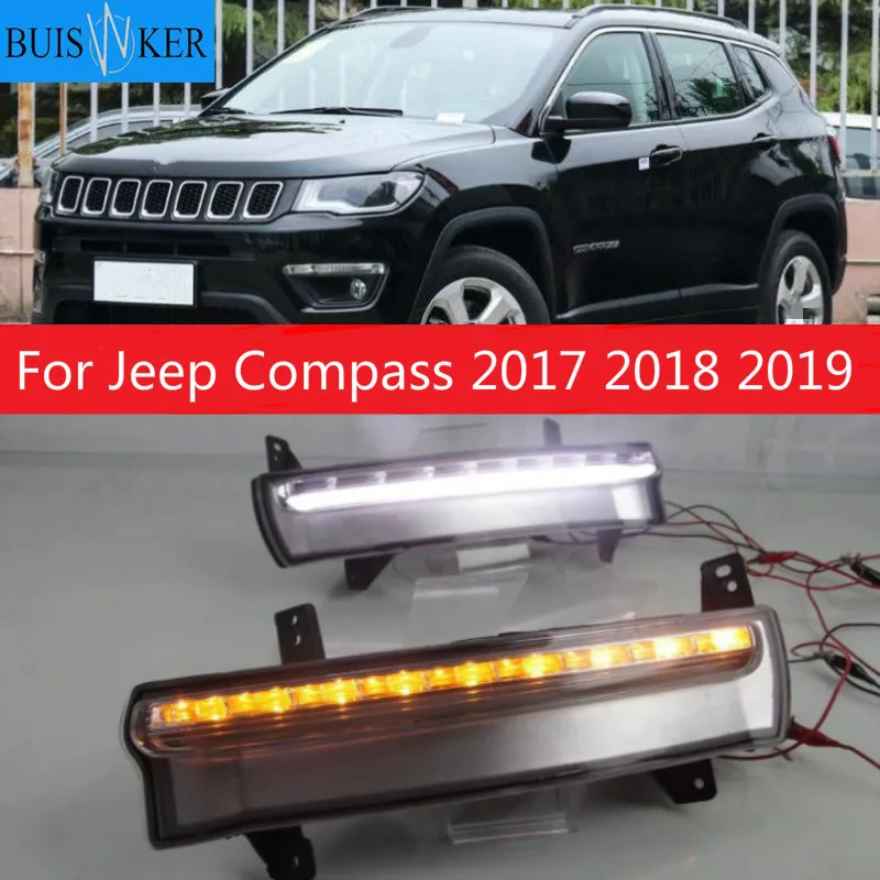 1 пара для Jeep Compass 2017 2018 2019 светодиодный DRL Дневной светильник Водонепроницаемый Желтый Сигнальная лампа
1 пара для Jeep Compass 2017 2018 2019 светодиодный DRL Дневной светильник Водонепроницаемый Желтый Сигнальная лампа