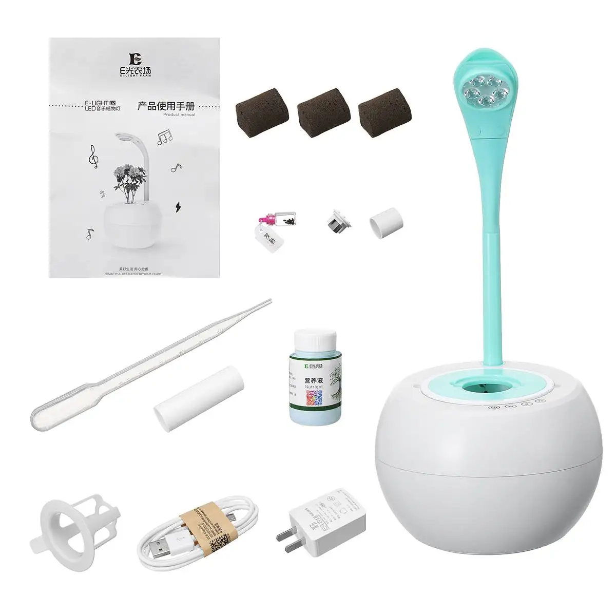 Hot 3-in-1 Intelligent LED Table Lamp Flower Pot Hydroponics System Without Earth USB Automatic Watering Plant Growing Nursery P
Hot 3-in-1 Intelligent LED Table Lamp Flower Pot Hydroponics System Without Earth USB Automatic Watering Plant Growing Nursery P
