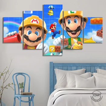 5 Piece Super Mario Cartoon Wall Picture Super Mario Maker 2 Video Games Art Wall Decor Paintings Canvas Paintings Wall Art
5 Piece Super Mario Cartoon Wall Picture Super Mario Maker 2 Video Games Art Wall Decor Paintings Canvas Paintings Wall Art
