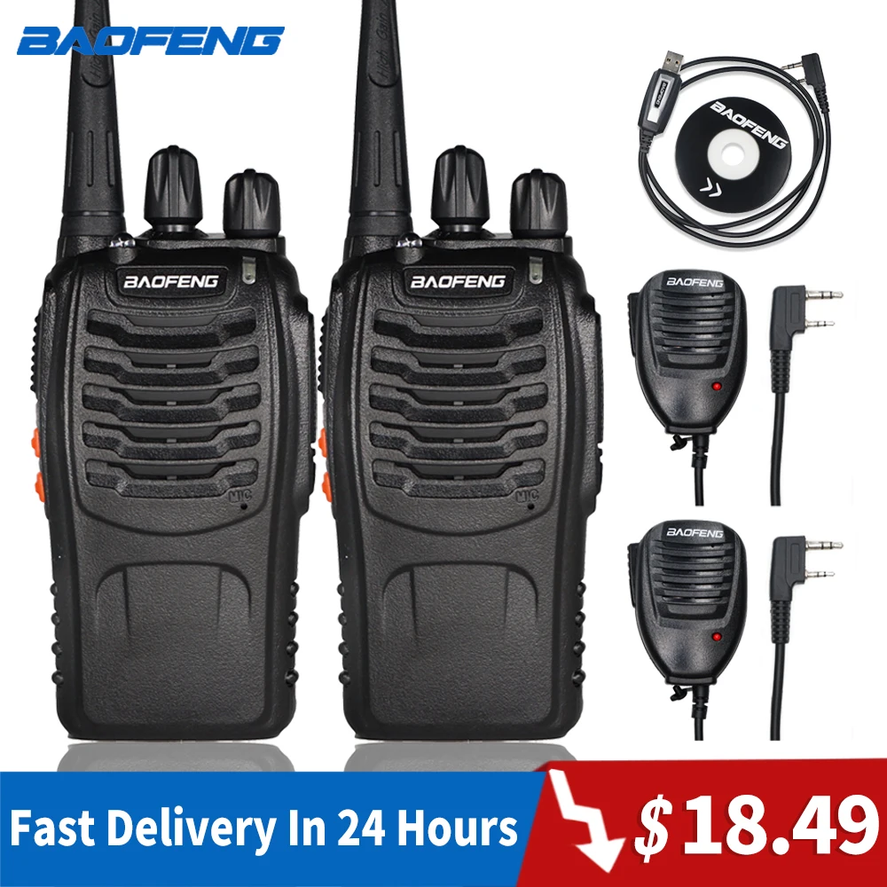 2pcs Baofeng 888S Walkie Talkie 6KM Portable Ham Radio BF-888S Two Way Radio FM Transceiver bf888S 5W UHF Handheld CB Intercom
2pcs Baofeng 888S Walkie Talkie 6KM Portable Ham Radio BF-888S Two Way Radio FM Transceiver bf888S 5W UHF Handheld CB Intercom