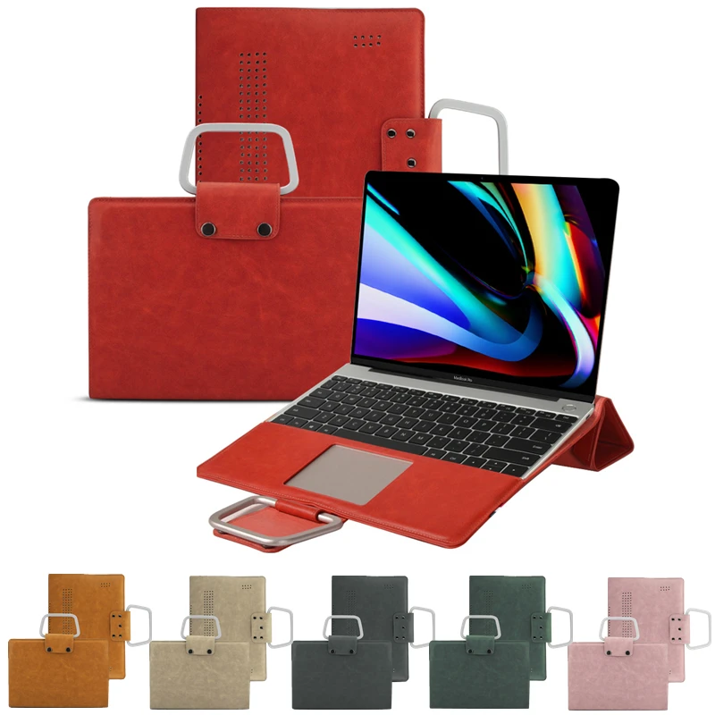Laptop Case For MacBook Pro 16 Inch 2019 PU Leather Notebook Case Multi-Function Flip Stand With Metal Bracelet Laptop Bag Cover
Laptop Case For MacBook Pro 16 Inch 2019 PU Leather Notebook Case Multi-Function Flip Stand With Metal Bracelet Laptop Bag Cover