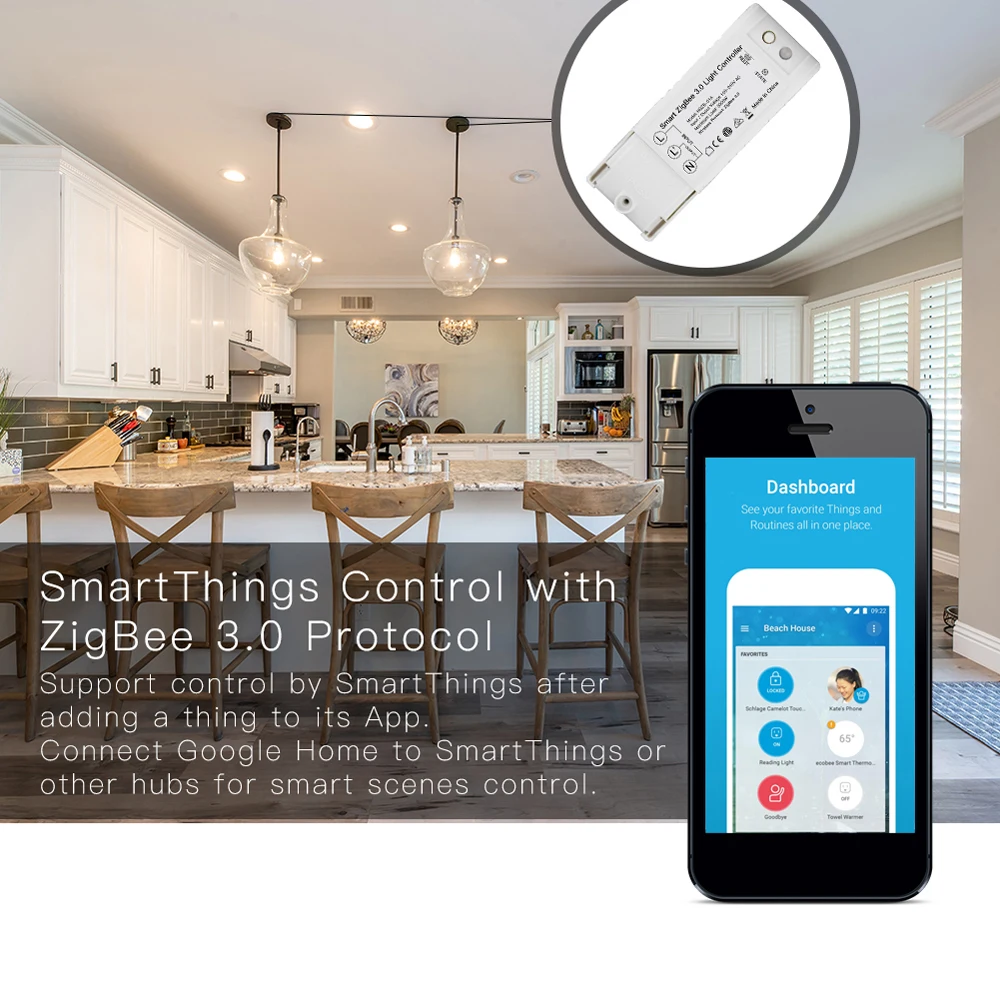 Zigbee 3.0 Switch for DIY Home Device Intelligent Remote Control Work With Echo Plus Alexa SmartThings for Most of Zigbee Hub
Zigbee 3.0 Switch for DIY Home Device Intelligent Remote Control Work With Echo Plus Alexa SmartThings for Most of Zigbee Hub