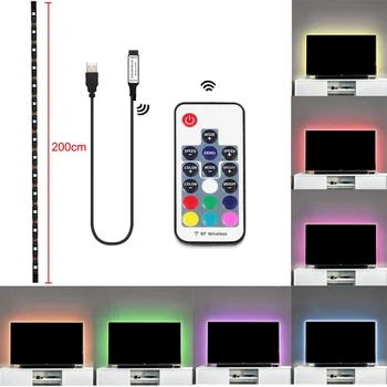 1 set LED Strip Light Flexible 5050 RGB USB LED TV Background Strip Light with 17 key RGB RF Remote Control 2M waterproof
1 set LED Strip Light Flexible 5050 RGB USB LED TV Background Strip Light with 17 key RGB RF Remote Control 2M waterproof
