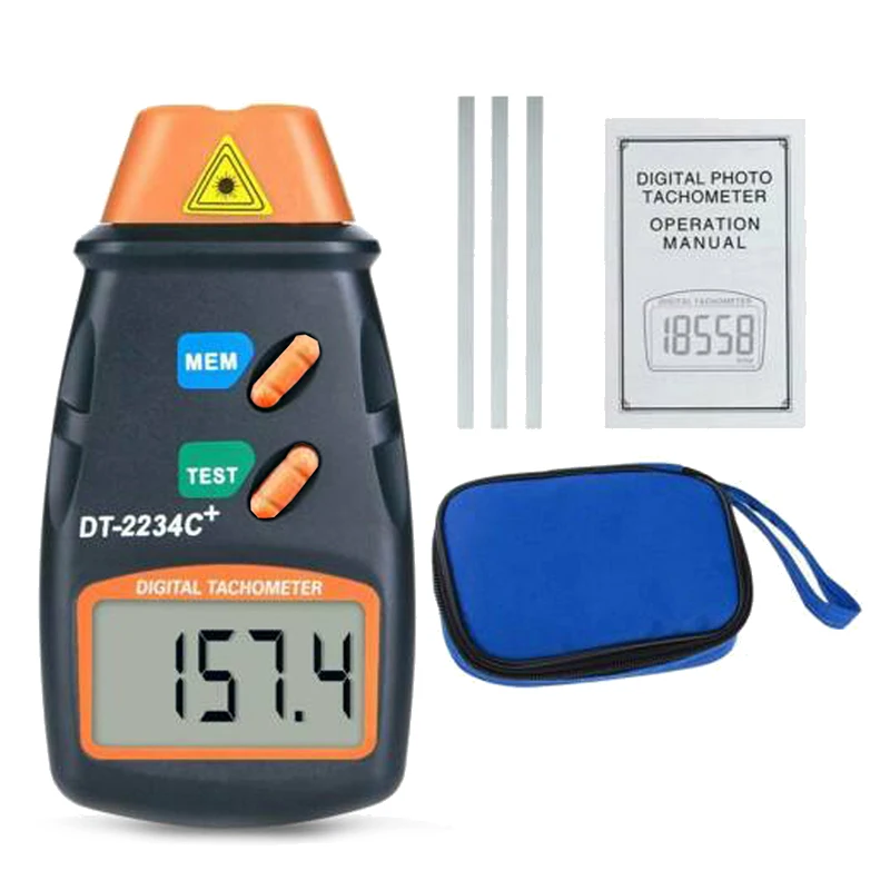 DT2234C Digital LCD Laser Rev Counter RPM Testing Meter Non-contact Tachometer Counter for Motor Wheel Rotation Speed Testing
DT2234C Digital LCD Laser Rev Counter RPM Testing Meter Non-contact Tachometer Counter for Motor Wheel Rotation Speed Testing