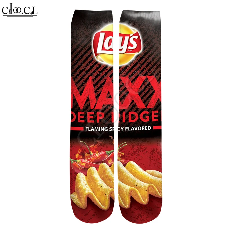 CLOOCL 2021 New Fashion Mens 3D Printed Hot Selling Delicious Fried Potato Chips Colorful Men Women Casual Straight Socks
CLOOCL 2021 New Fashion Mens 3D Printed Hot Selling Delicious Fried Potato Chips Colorful Men Women Casual Straight Socks