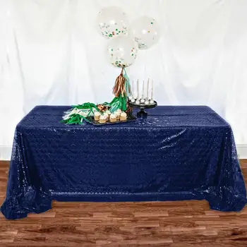 Navy Blue tablecloth 90x132in Glitter Round Rectangular Embroidered Sequin Table cover for Wedding Party Christmas Decor-RT10002
Navy Blue tablecloth 90x132in Glitter Round Rectangular Embroidered Sequin Table cover for Wedding Party Christmas Decor-RT10002