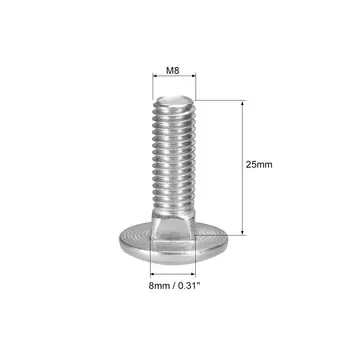 Uxcell 10pcs Carriage Bolts Neck Carriage Bolt Round Head Square Neck 304 Stainless Steel M6x55 M8x25/35/45mm for Equipment
Uxcell 10pcs Carriage Bolts Neck Carriage Bolt Round Head Square Neck 304 Stainless Steel M6x55 M8x25/35/45mm for Equipment