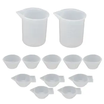 12Pcs Resin Silicone Mixing Measuring Cups 100ml 20ml 10ml For UV Resin Mold DIY Resin Casting Jewelry Making Tools Kit
12Pcs Resin Silicone Mixing Measuring Cups 100ml 20ml 10ml For UV Resin Mold DIY Resin Casting Jewelry Making Tools Kit