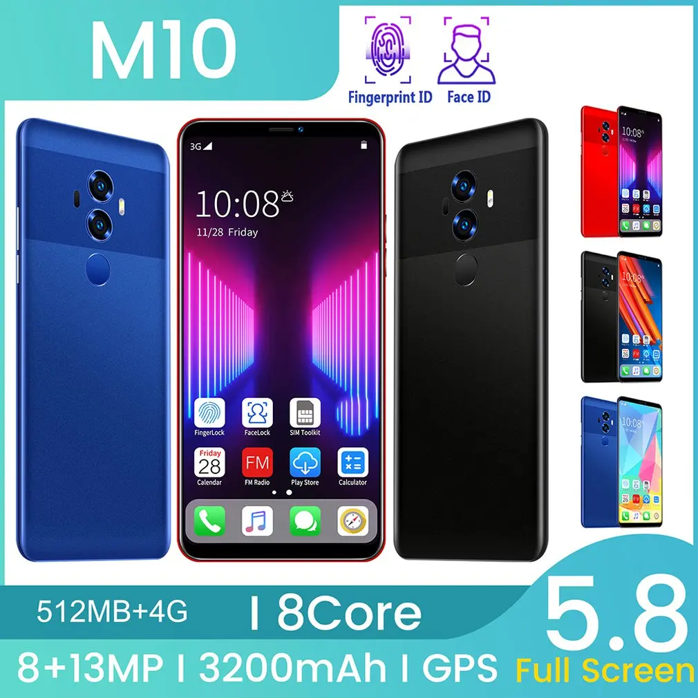 M10 5.8 Inch Full Screen Smartphone Strong 8 Core Processor Smartphone 512+4G Flash Memory Smartphone
M10 5.8 Inch Full Screen Smartphone Strong 8 Core Processor Smartphone 512+4G Flash Memory Smartphone