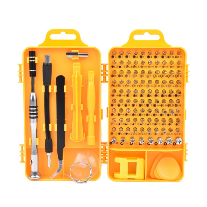 Multi Home Screwdriver Set With 98 Precision Bit 110 in 1 Hand Tool Screwdrivers For Computer PC Mobile Phone Repair Tool kits
Multi Home Screwdriver Set With 98 Precision Bit 110 in 1 Hand Tool Screwdrivers For Computer PC Mobile Phone Repair Tool kits