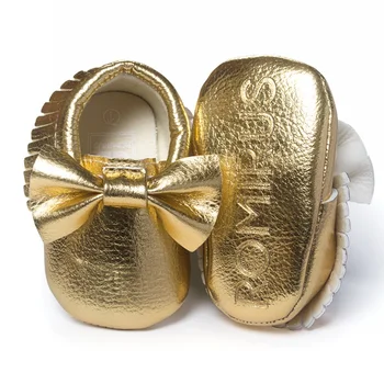 newborn baby girl shoes shiny golden bowknot infant moccasins soft leather toddler shoes baby's first walkers 
newborn baby girl shoes shiny golden bowknot infant moccasins soft leather toddler shoes baby's first walkers
