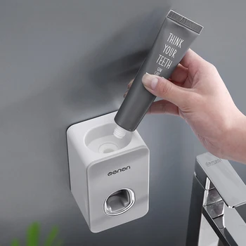 New Automatic Toothpaste Dispenser Dust-proof Toothbrush Holder Wall Mount Stand Bathroom Accessories Set Toothpaste Squeezers
New Automatic Toothpaste Dispenser Dust-proof Toothbrush Holder Wall Mount Stand Bathroom Accessories Set Toothpaste Squeezers