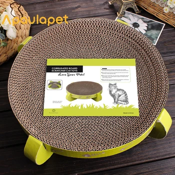 APAULAPET Round Cat Bed Corrugated Paper Pet Toy Strong Cat Scratch Board Pet Cat Toy With Catnip
APAULAPET Round Cat Bed Corrugated Paper Pet Toy Strong Cat Scratch Board Pet Cat Toy With Catnip