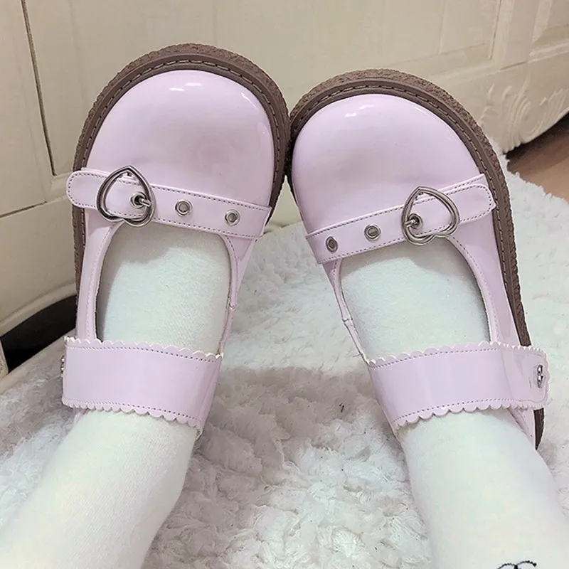 Platform Lolita Shoes Running Shoes Flats Mid Heel 3.5cm Pu Kawaii Anime Cosplay Japanese Sweet Heart Pu Female Pink Black Brown
Platform Lolita Shoes Running Shoes Flats Mid Heel 3.5cm Pu Kawaii Anime Cosplay Japanese Sweet Heart Pu Female Pink Black Brown