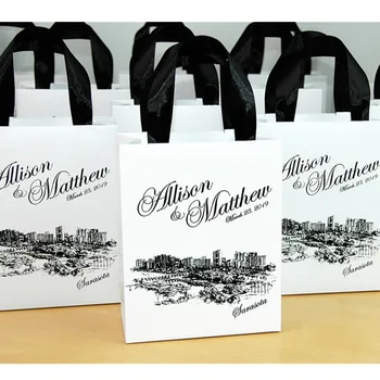 Personalized Wedding Welcome bags with satin ribbon and your names Destination wedding favor for guests Sarasota Wedding bag
Personalized Wedding Welcome bags with satin ribbon and your names Destination wedding favor for guests Sarasota Wedding bag