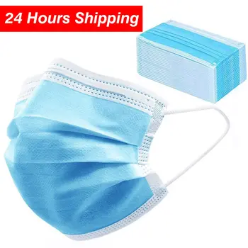 50pcs Anti-Pollution 3 Laye Mask dustproof Masks Disposable Face Masks Elastic Ear Loop Disposable Filter Facial mouth Cap Mask
50pcs Anti-Pollution 3 Laye Mask dustproof Masks Disposable Face Masks Elastic Ear Loop Disposable Filter Facial mouth Cap Mask