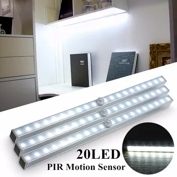 PIR Motion Sensor 20-LED Wireless Tube Cabinet AAA Night Light Drawer Lamp Led Cabinet Light Strip Home Bedroom Lighting
PIR Motion Sensor 20-LED Wireless Tube Cabinet AAA Night Light Drawer Lamp Led Cabinet Light Strip Home Bedroom Lighting