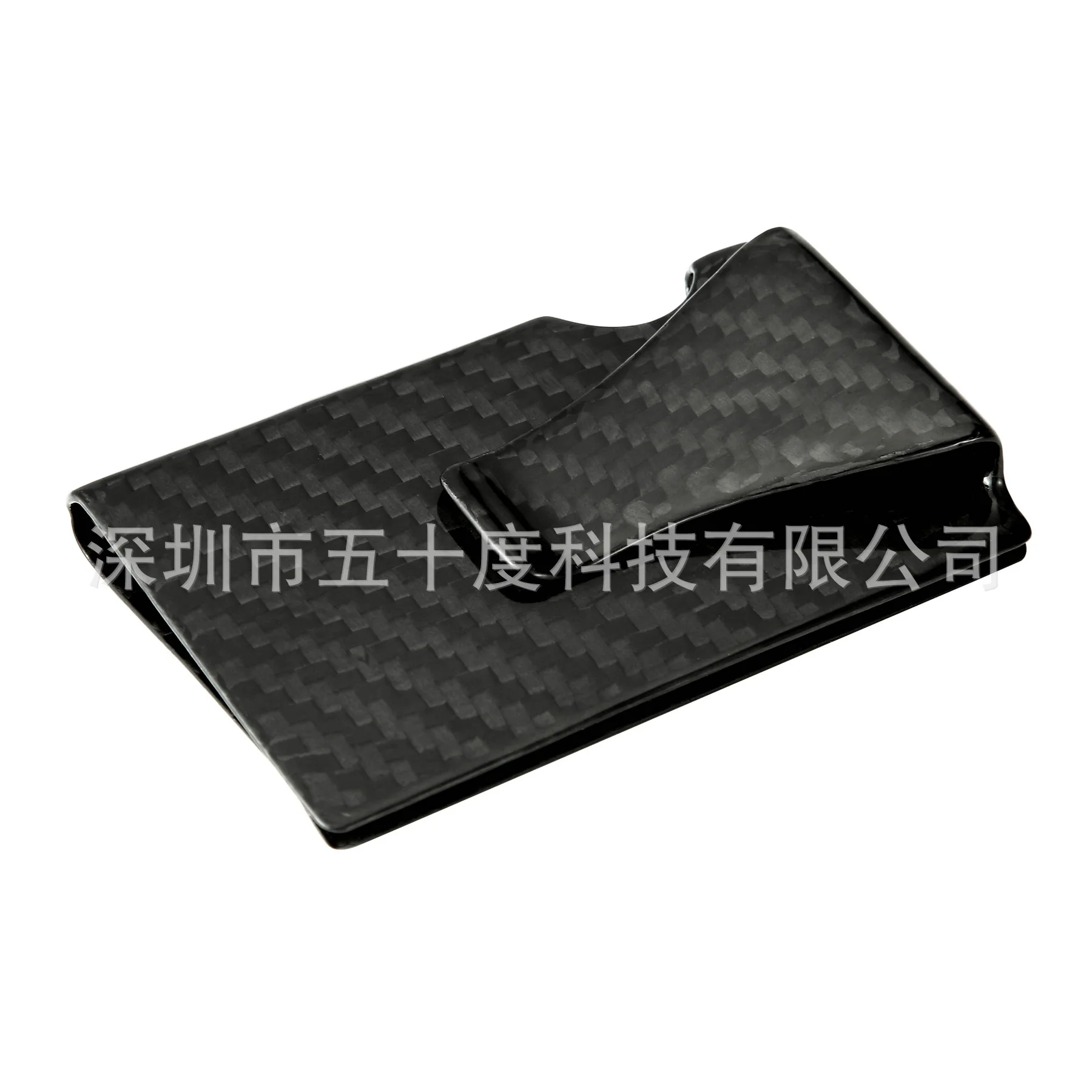 New Style Carbon Fiber Card Package RFID Wallet Card Clamp Gift Integrally Molded Natural Carbon Wallet 18G