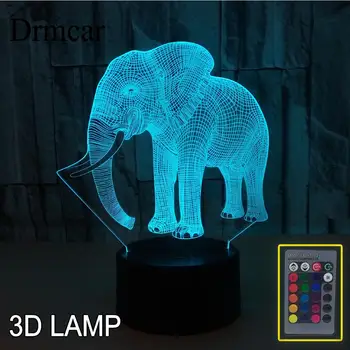 3D Night Light Elephant Touch LED Outline Colorful Visual Light Gift Atmosphere 3D Small Table Lamp Home Bulbs
3D Night Light Elephant Touch LED Outline Colorful Visual Light Gift Atmosphere 3D Small Table Lamp Home Bulbs
