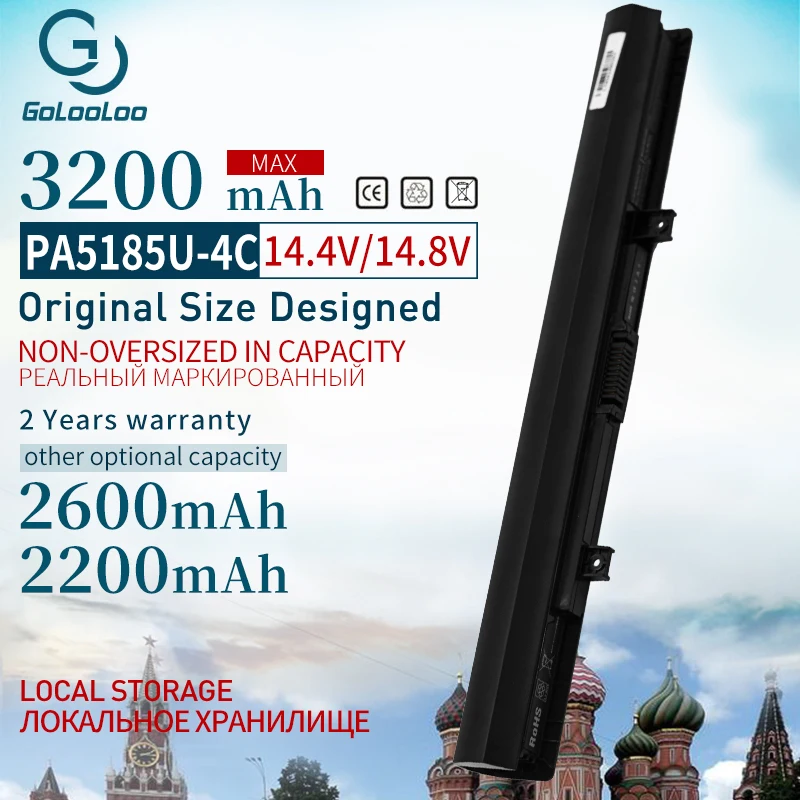 Аккумуляторная батарея Golooloo для ноутбука TOSHIBA Satellite C50 C55 PA5185U-1BRS L55T C55D C55T L55 L55D PA5185U