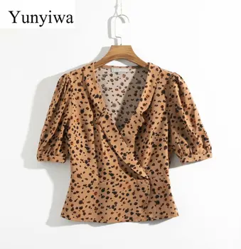 2020 Women's Short Sleeve Lapel Shirt Womens Blouse Sexy Party Shirts Tops Clothing Blusas Mujer De Moda
2020 Women's Short Sleeve Lapel Shirt Womens Blouse Sexy Party Shirts Tops Clothing Blusas Mujer De Moda