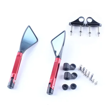 CNC Left Right Motorcycle Side Rearview Mirrors For Yamaha YZF R1 2002-2008 / R6 2003 2004 2005 2006 2007 Black&Red