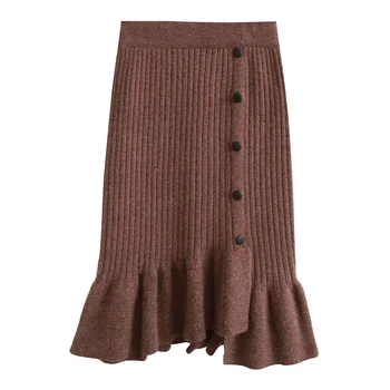 Women Knit Skirt Autumn Winter Models Irregular High Waist Bag Hip A Word Skirt Fishtail Wool Fashion Skirt
Women Knit Skirt Autumn Winter Models Irregular High Waist Bag Hip A Word Skirt Fishtail Wool Fashion Skirt