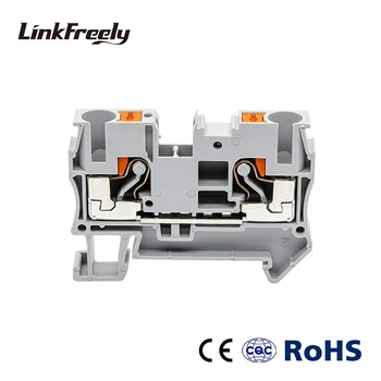PT-6 10pcs Plug-in Type Spring Electrical Wire Terminal Block Connector Din Rail Contact Terminantor for Wring Connection
PT-6 10pcs Plug-in Type Spring Electrical Wire Terminal Block Connector Din Rail Contact Terminantor for Wring Connection