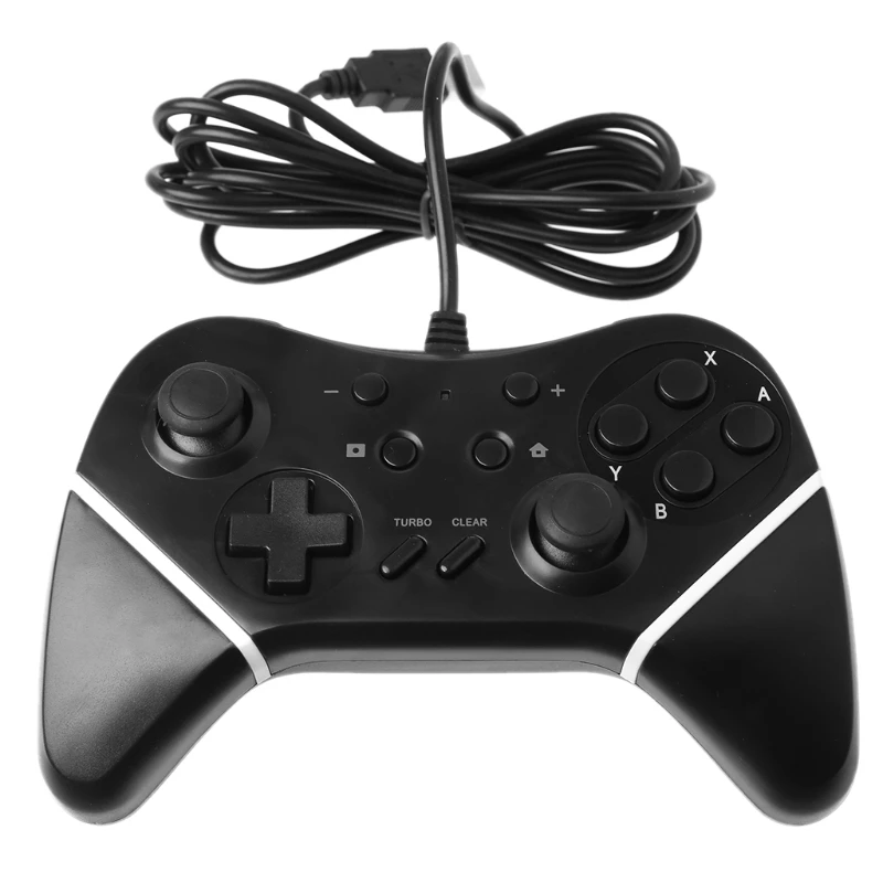Brand High Quality Black Wired Pro Controller GamePad for Nintendo Switch Console and PC Computer
Brand High Quality Black Wired Pro Controller GamePad for Nintendo Switch Console and PC Computer